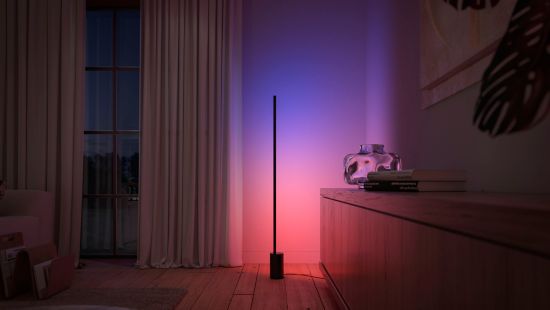 Lampă de podea Hue Signe Gradient – Negru | Philips Hue RO